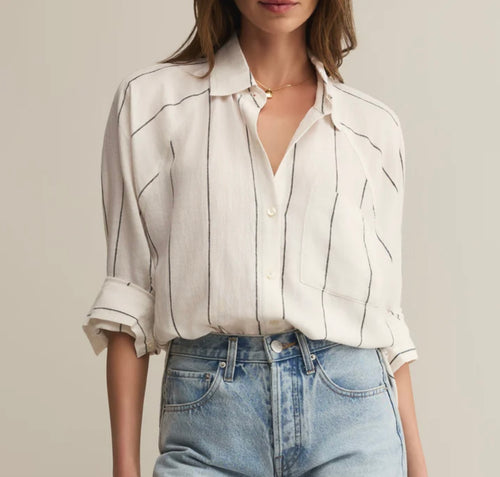 Z Supply White The Perfect Line Top