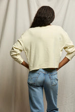 Load image into Gallery viewer, Perfect White Tee Custard French Terry LS Top