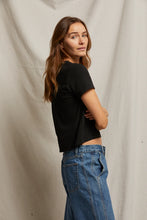 Load image into Gallery viewer, Crew Neck Baby Tee True Black
