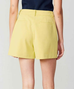Lemon Sherbert Pintuck Shorts