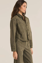 Load image into Gallery viewer, Z Supply Olive All Day Cropped Washed Jacket