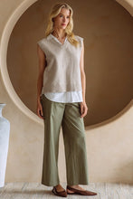 Load image into Gallery viewer, Beige/Cream Shirt Vest