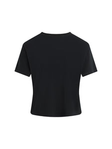 Favorite Daughter Cropped Tee Black/White