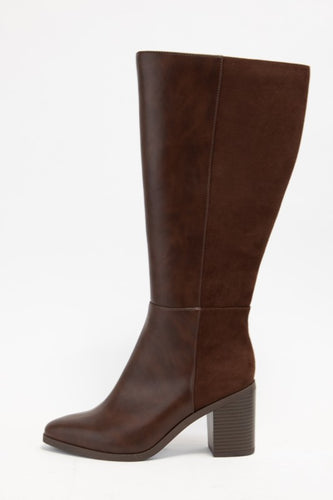 Brown Leather/Suede Boot