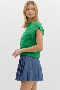 Knitted SS Top Green