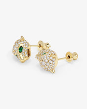 Load image into Gallery viewer, Melinda Maria Gold Jaguar Pave Studs