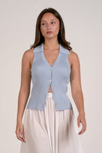 Load image into Gallery viewer, Light Blue Button Down Vest