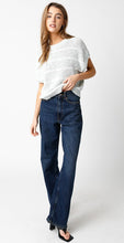 Load image into Gallery viewer, Mint/White Striped Knitted Top