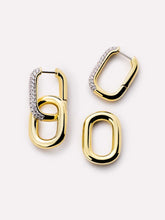 Load image into Gallery viewer, Ana Luisa Drop Earrings- Ash Double Pave