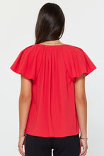 Load image into Gallery viewer, Flutter Slv Blouse Red