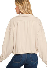 Load image into Gallery viewer, French Terry Collared Pullover Beige