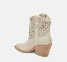 Load image into Gallery viewer, Nashe Oatmeal Floral Eyelet Bootie