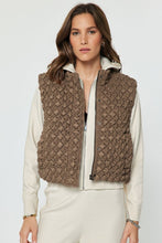 Load image into Gallery viewer, Mocha Cropped Quilting Vest