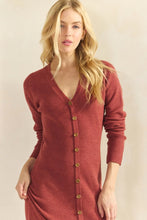 Load image into Gallery viewer, Sienna LS Button Down Sweater Dress