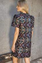 Load image into Gallery viewer, Multi V-Neck Mandala Jaquard Dress