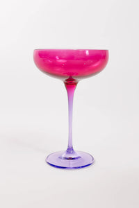Estelle Colorblock Champagne Coupe Set of 6