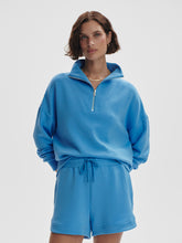 Load image into Gallery viewer, Varley Hawley Azure Blue Half Zip Sweat