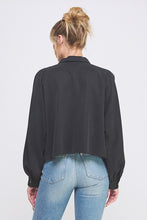 Load image into Gallery viewer, Dolman Collared LS Blouse Black