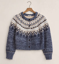 Load image into Gallery viewer, Z Supply Blue/Heather North Sea Fairisle Cardigan