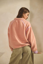 Load image into Gallery viewer, Mauve/Lt. Pink Fleece Zipper Pullover