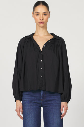 DJD Black LS Button Down Top