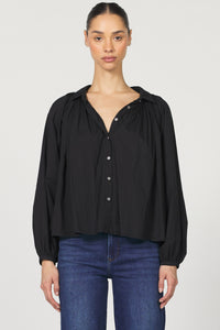DJD Black LS Button Down Top