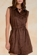 Load image into Gallery viewer, Chocolate Suede Slvls Dress