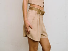 Load image into Gallery viewer, Bermuda Belted Shorts Taupe