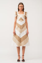 Load image into Gallery viewer, Natural Multi Jamie Midi Dress