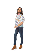 Load image into Gallery viewer, Lacey Multi Print Puff Slv Button Down Top