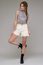 Load image into Gallery viewer, Hidden Ecru A Line Denim Short
