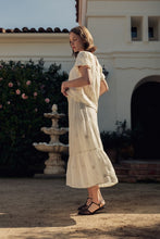 Load image into Gallery viewer, Ivory Embroidery Top + Skirt Set