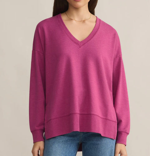 Z Supply Magenta Modern V-Neck Weekender