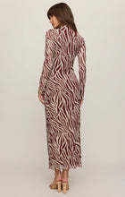Load image into Gallery viewer, Z Supply Velvet Rouge Sevilla Zebra Mesh Midi Dress