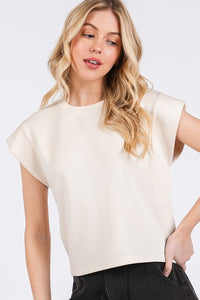 Cream Top + Chocolate Short Super Soft Set