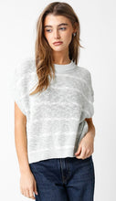 Load image into Gallery viewer, Mint/White Striped Knitted Top