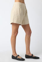 Load image into Gallery viewer, Lt Khaki HW Tailored Shorts