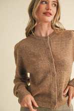 Load image into Gallery viewer, Mocha Button Up Cardigan