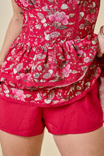 Load image into Gallery viewer, Ruby Multi Floral Ruffle Romper Dress
