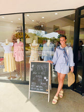 Load image into Gallery viewer, Soft Button Down Shirt + Shorts Set Blue