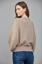 Load image into Gallery viewer, Soft Mocha Raglan Slv Crew Neck Sweater
