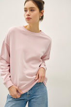 Load image into Gallery viewer, Dusty Pink Acid Wash Pullover Sweatshirt