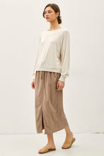 Load image into Gallery viewer, Oatmeal Soft Raglan Slv Knit Top