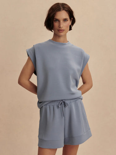 Varley Otis Slvls Sweat-Rain Blue