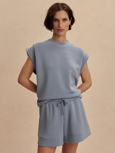 Varley Otis Slvls Sweat-Rain Blue
