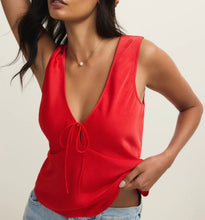 Load image into Gallery viewer, Z Supply Red Luana Top Kiss Me