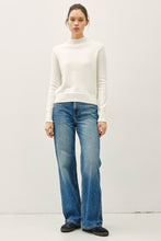 Load image into Gallery viewer, Ivory Ultra Soft Mock Neck Classic Sweater