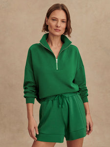 Varley Verdant Green Hawley Half Zip Sweat