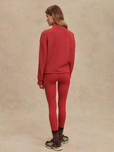 Load image into Gallery viewer, Varley Sian Cropped Half Zip Midlayer Lava Falls
