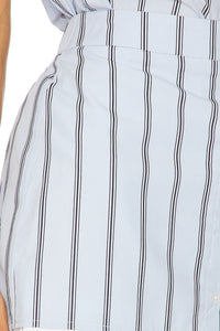 Blue/White Striped Skirt